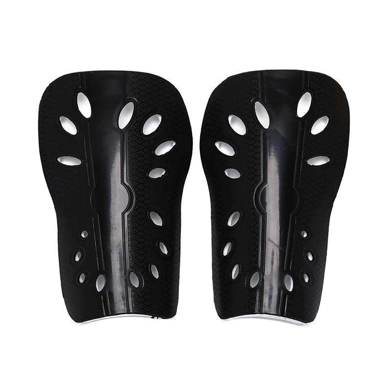 1 Pair Soccer Shin Pads Cuish Plate Soft Football Guard Leg Protector Zpaxo S Black