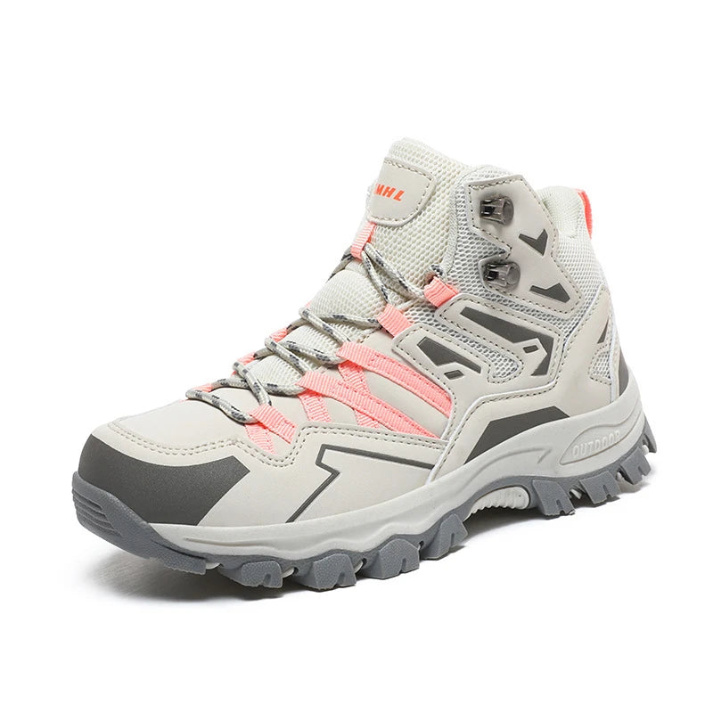 Winter Hiking Shoes Men Women Same High-top Outdoor Sports Zpaxo 263Pink 36 China Mainland
