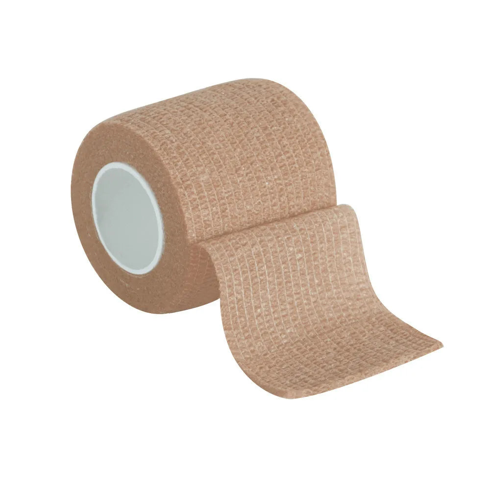 1 Roll Colorful Self-adhesive Elastic Bandage Wrist Elbow Knee Ankle Zpaxo Brown 5cmx4.5m