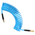 25FT Air Compressor Hoses with Coupler and I/M Plug Sturdy Flexible PU Recoil Air Hose Reliable Anti Kink Tool Accessory 300 PSI Zpaxo Blue