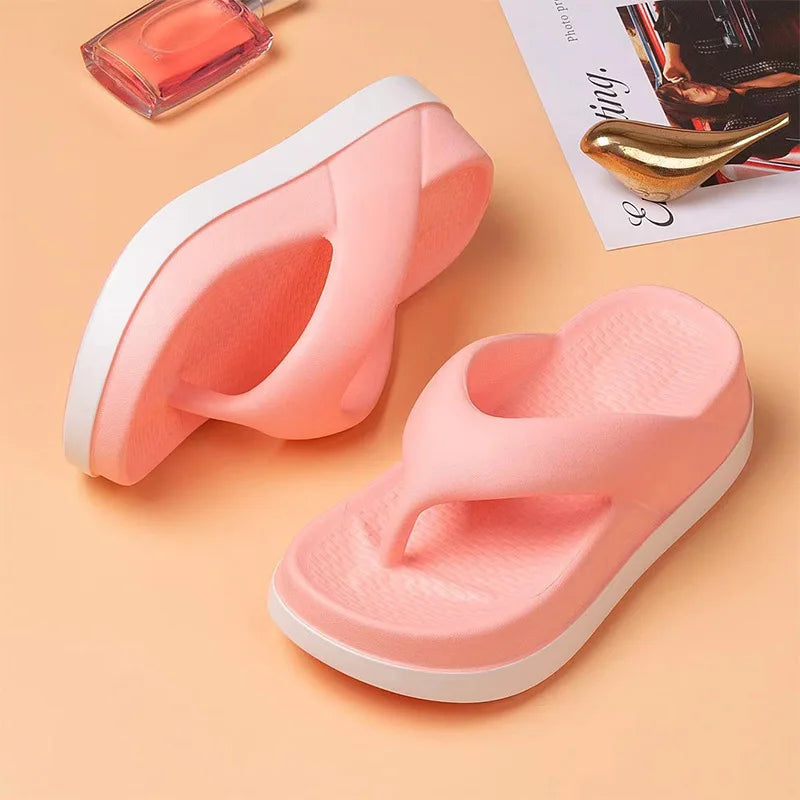 Women's Flip-flops Summer Outdoor Indoor Thick-soled Sandals Increase