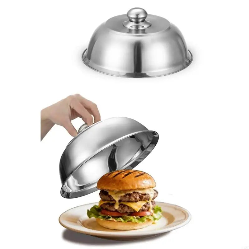 Rustproof Round BBQ Lid Handle Grill Basting Cover Serving Dome