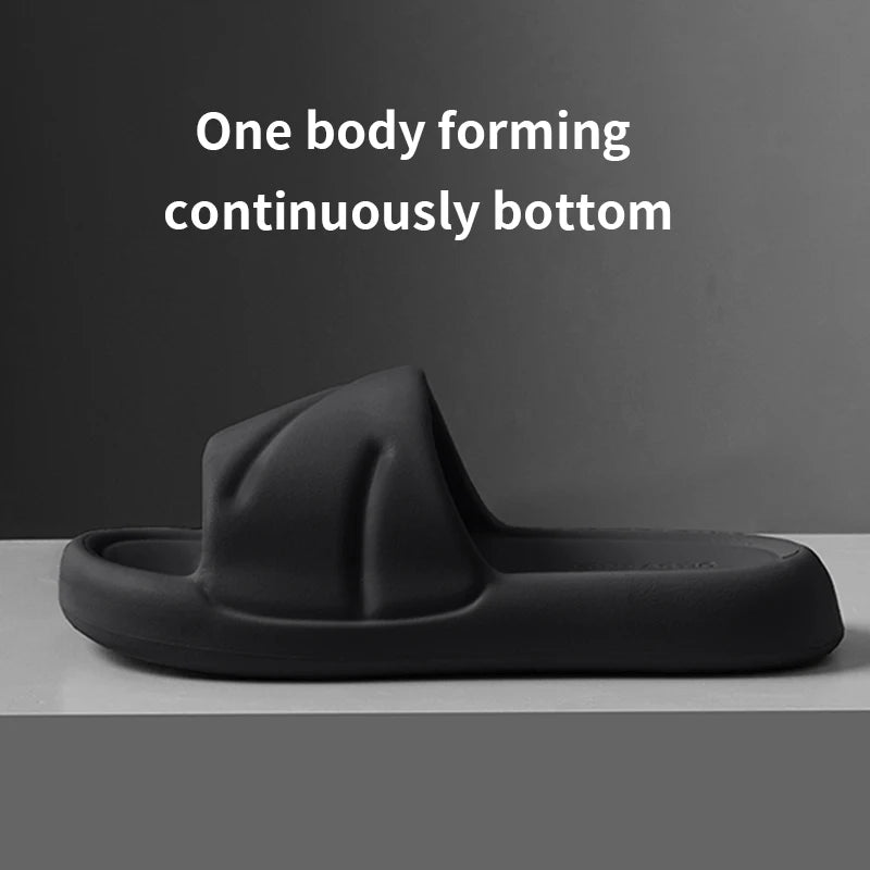 Cloud Slippers Men Bathroom Thick-soled Non-slip Slides Beach Sandals