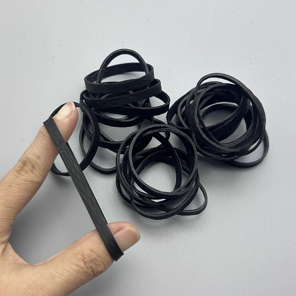 Big Black Rubber Bands Strong Ring Stretchable Sturdy Elastic Band