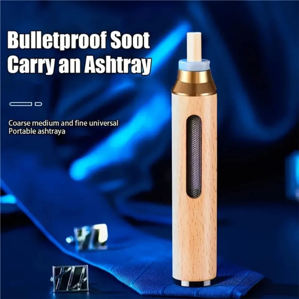 Mini Handheld Car Smoke Ashtray Plastics Non-Dropping Ash Cigarette Cover Portable Smokeless Vehicle Interior Ashtray Cigar Tool Zpaxo