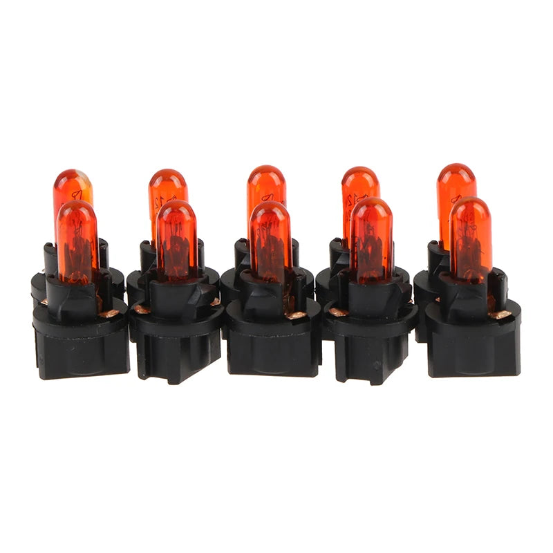 CM10PCS T5 5 Led Bulb W1 2WCar Interior Lights Dashboard Heating Zpaxo Amber