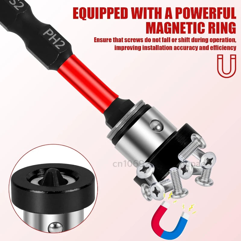Positioning Screwdriver Bits Steel Magnetic Batch Head for Plasterboard Drywall Locating Batch Head Screws Setter Drilling Tool Zpaxo