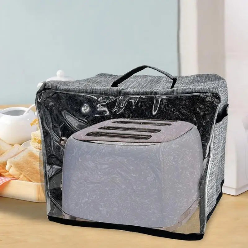 Oxford Cloth Air Fryer Cover Waterproof Air Fryer Cover Toaster Dust Cover with Pockets Compatible with Cuisinart4Slice Toaster Zpaxo