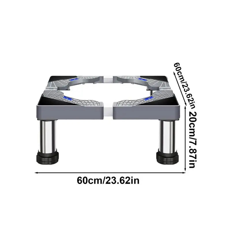 Heavy Duty Washer Stand Universal Stainless Steel Washer Dryer Stand Washing Machine Riser With 4 Strong Feet Laundry Pedestal Zpaxo