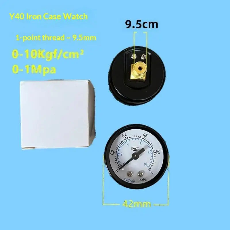 1Pcs 0-25Bar 0-10Bar 0-12Bar Hydraulic Fluid Measuring Instrument Air Compressor Pressure Gauge DIY Accessories Zpaxo A7