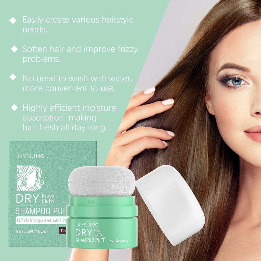Matte Dry Shampoo Powder Puff – Instant Oil Control & Volume 5g Dry Shampoo Powder Zpaxo