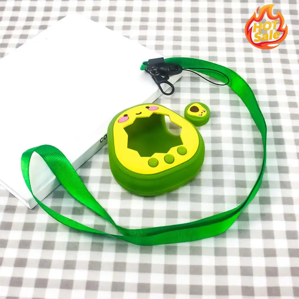 For Tamagotchi Paradise Electronic Pets Game Protective Cover with Rotating Knob Cap Soft Silicone Decorative Cover Shockproof Zpaxo