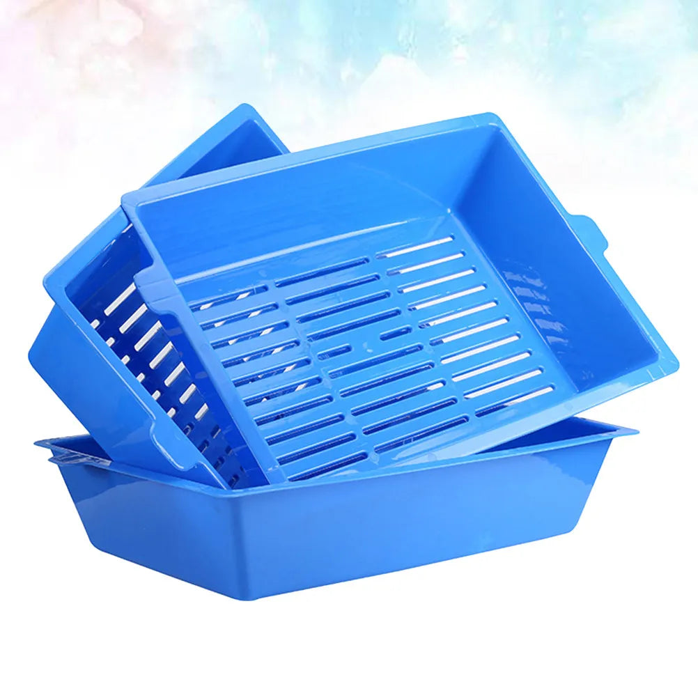 Cat Litter Box Plastic Toilet Basin Spill Prevention Strong Material