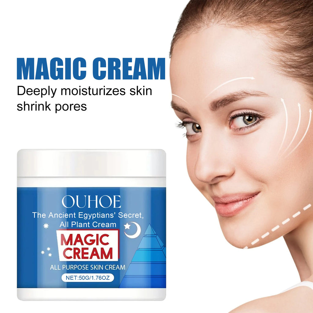 OUHOE Magic Facial Cream Fade Fine Lines Lifting Firming Improve Rough Skin Moisturizing Nourishing Shrink Pores Skin Care 50g Zpaxo