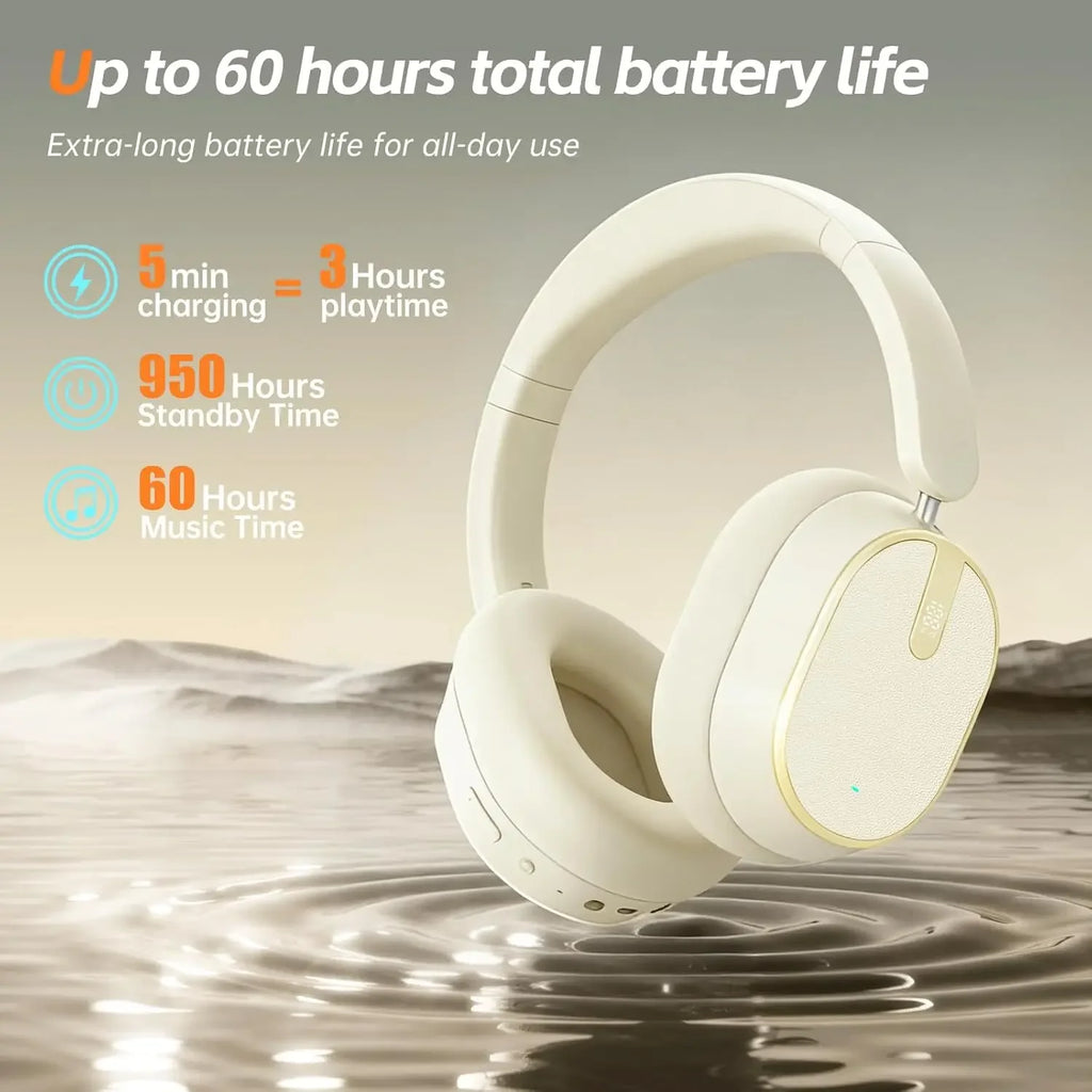 Bluetooth Headphones Active Noise Cancelling ANC Wireless Over