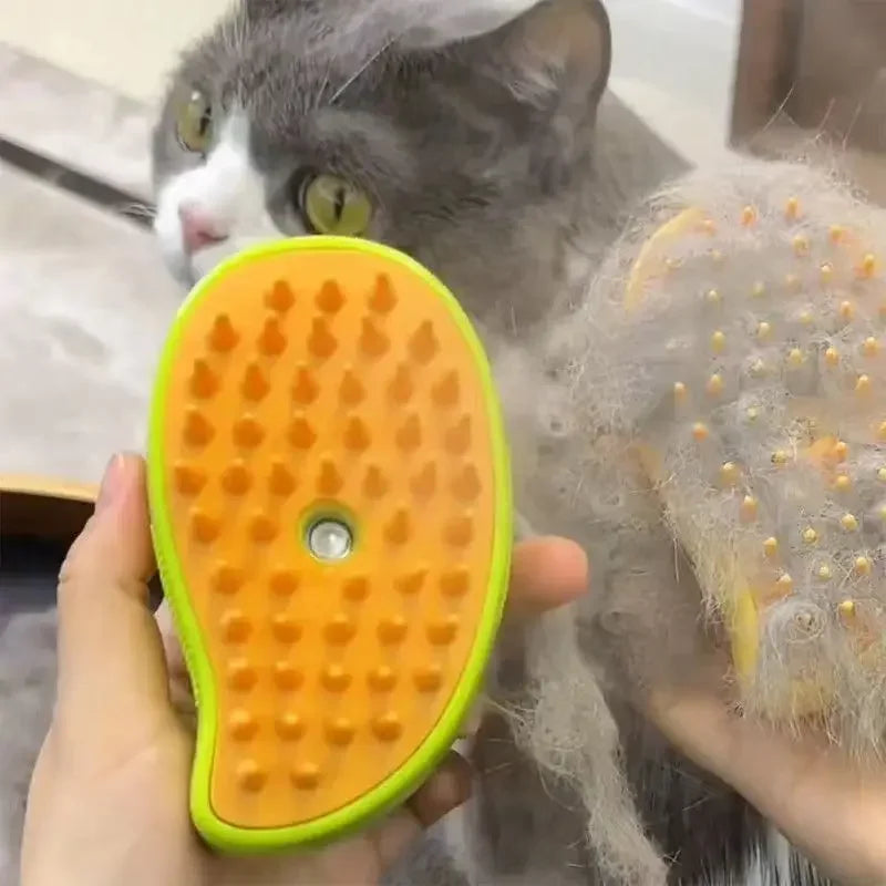 Cat Dog Steamy Brush Steam Brush Electric Sprayer for Massage Pet Grooming tool Shedding 3 in 1 Electric Sprays Massage Combs Zpaxo