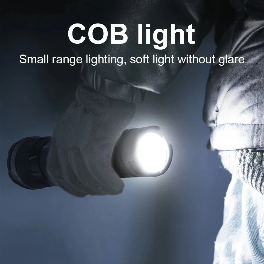 Zpaxo High Power Rechargeable LED Tactical Flashlight 5000m