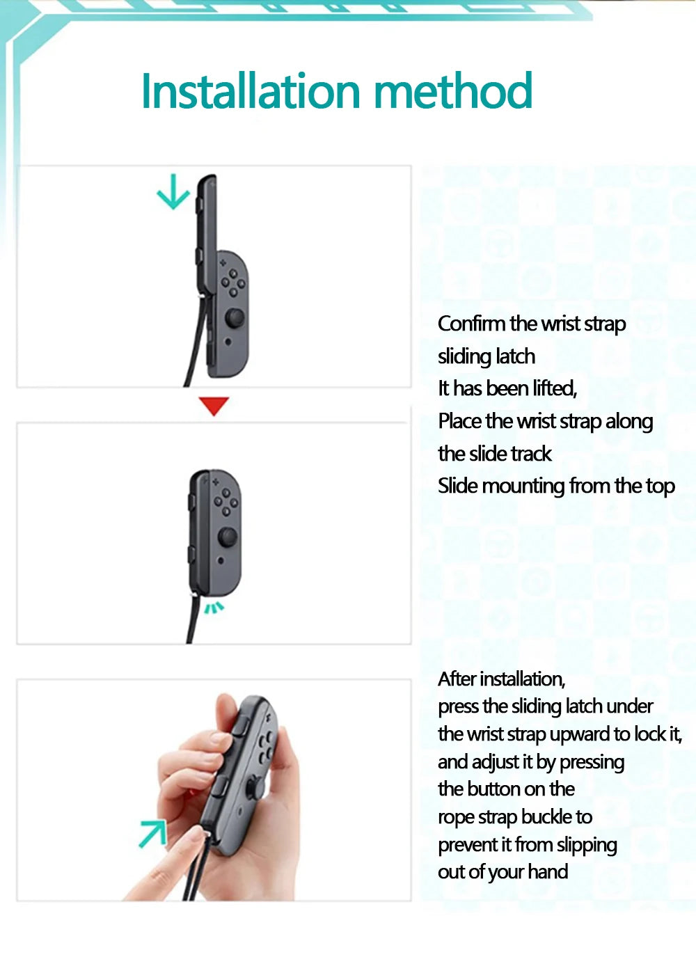 Wrist Strap For Nintend Switch/OLED Gamepad Controller Gamepad Hand Rope For Joy-con Wrist Strap Laptop Video Games Accessories Zpaxo
