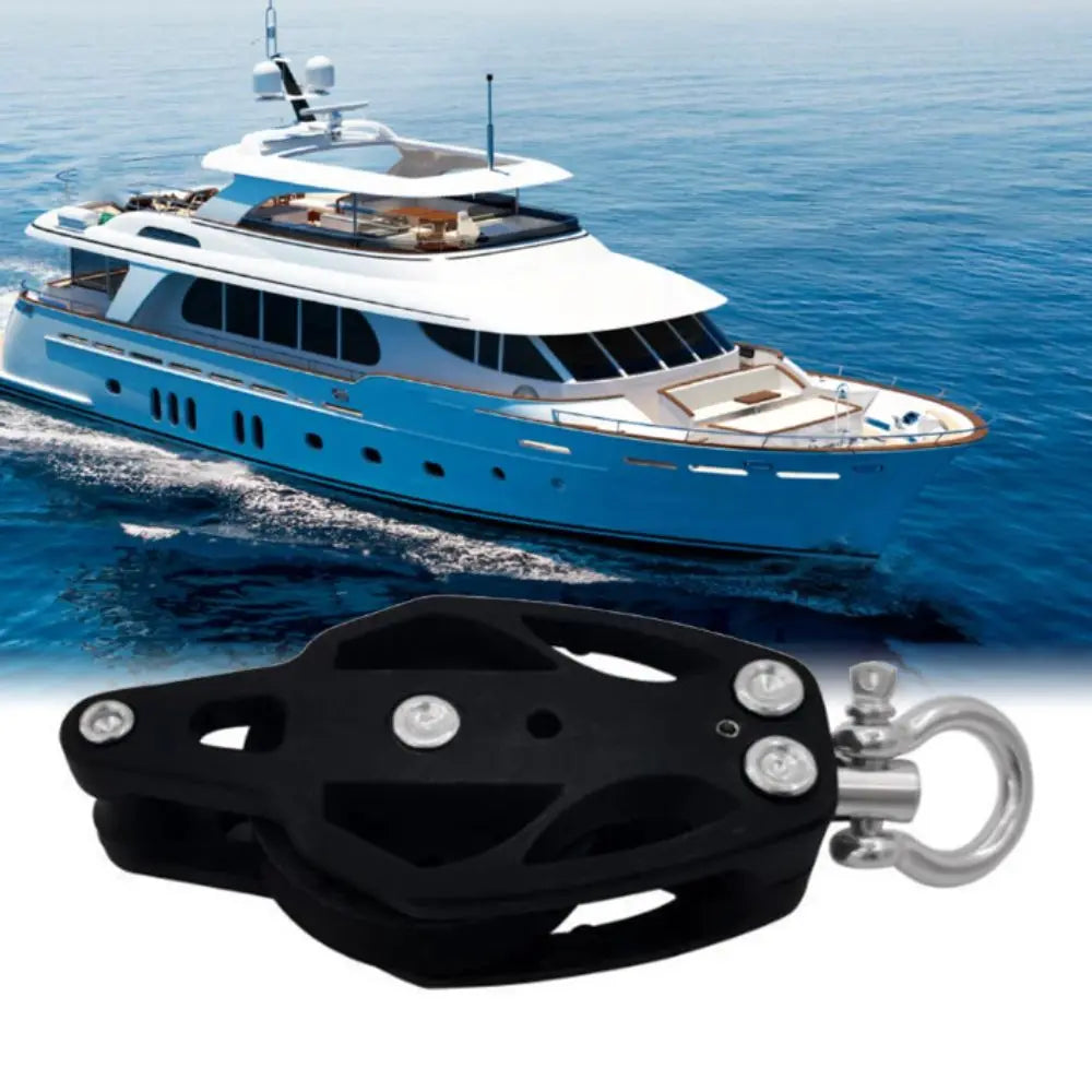 Nylon Stainless Steel Pulley Block Smooth Bearing Efficient Design Zpaxo