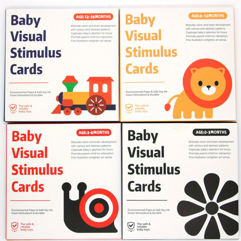 VISUAL CARDS Baby Early Education Training Card Stimulation Black