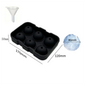 Silicone Ice Molds Trays Large Maker Shape Spheres Cubes Perfect Zpaxo black