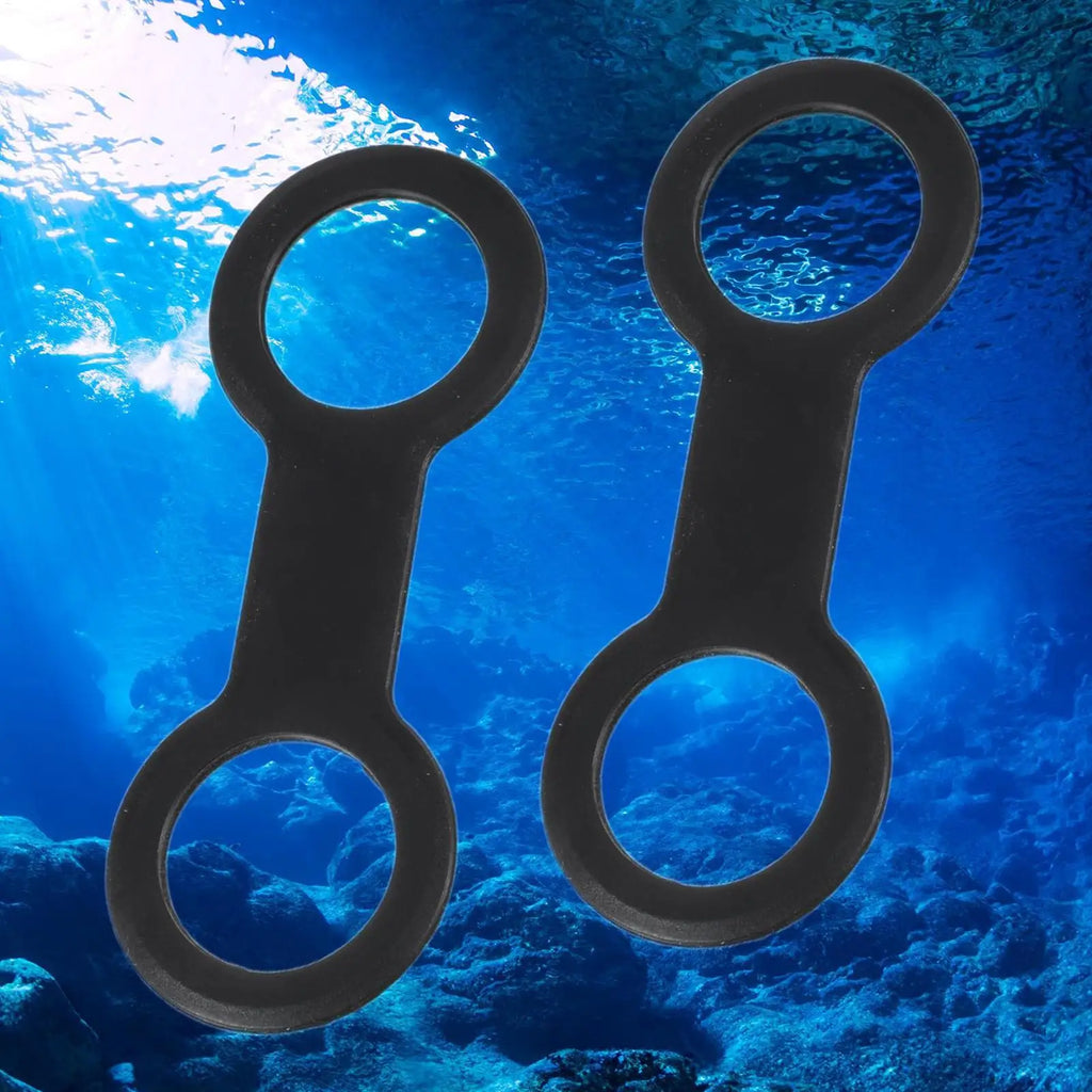 Snorkel Clips Quick Release Double-Ring Flexible Silicone Snorkel Retainer Clip for Snorkelers Swimming Enthusiasts Beach Zpaxo