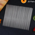 Stainless Steel Chopsticks Reusable Household Round Metal Chop Sticks Japanese Sushi Food Stick Kitchen Tableware Cutlery Zpaxo 20pairs