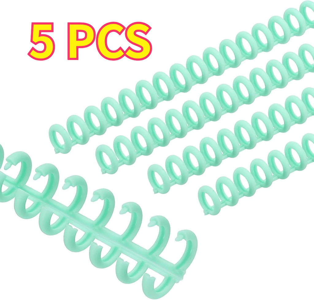 5-Pack 30-Ring Colorful Plastic Comb Binding Spines | Office & School