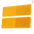 Red White Orange Truck Motorcycle Adhesive Rectangle Plastic