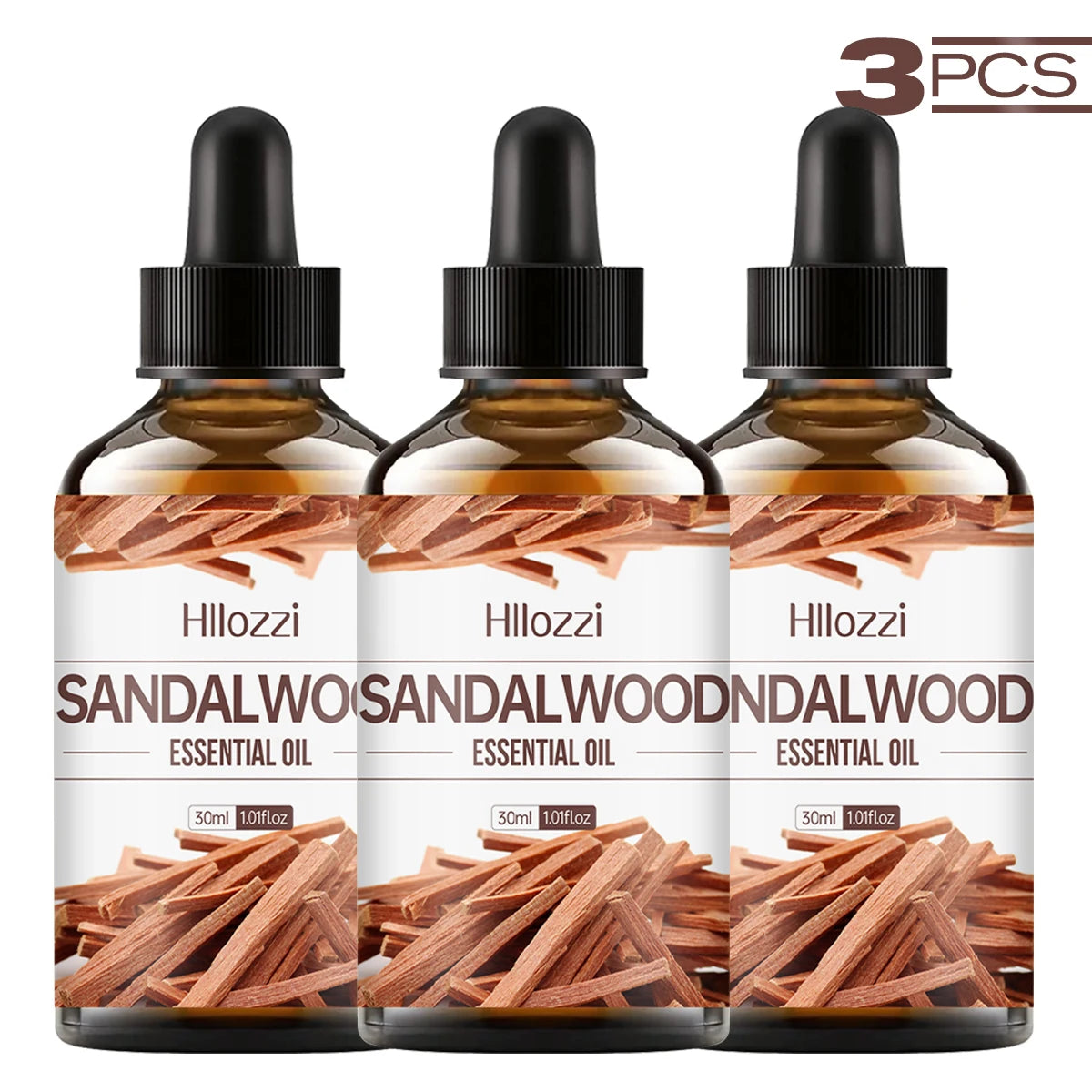 Plant Essential Oil 3 Fruit Aromatherapy Soap Making DIY Multi Zpaxo SANDALWOOD 3PCS 30ml