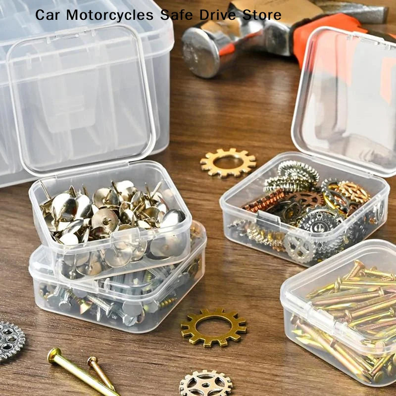 MStorage Organizer Box 12 14 15 24 Small Clear Plastic Bead Storage