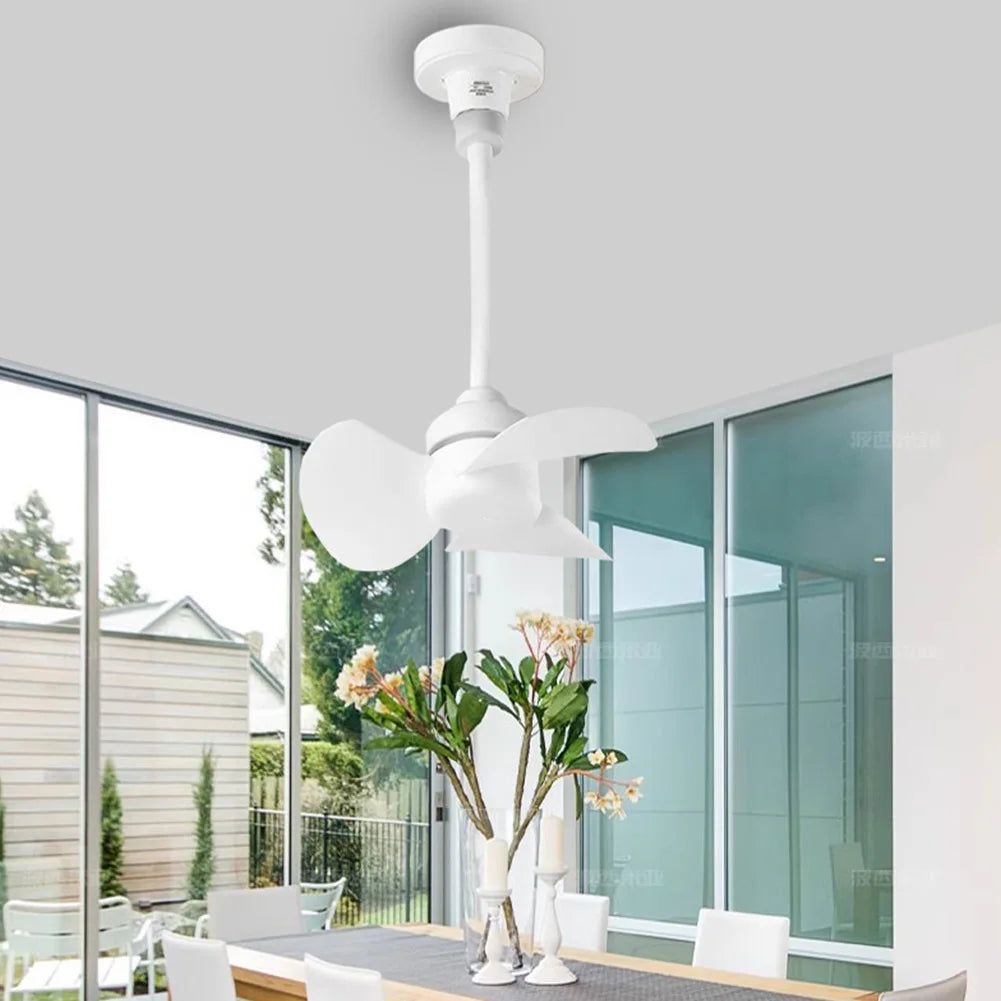 Socket Fan Light E27 Base/USB Indoor Ceiling Fan Light Hose Extender Light Bulb Fan with Socket for Bedroom Living Room Zpaxo
