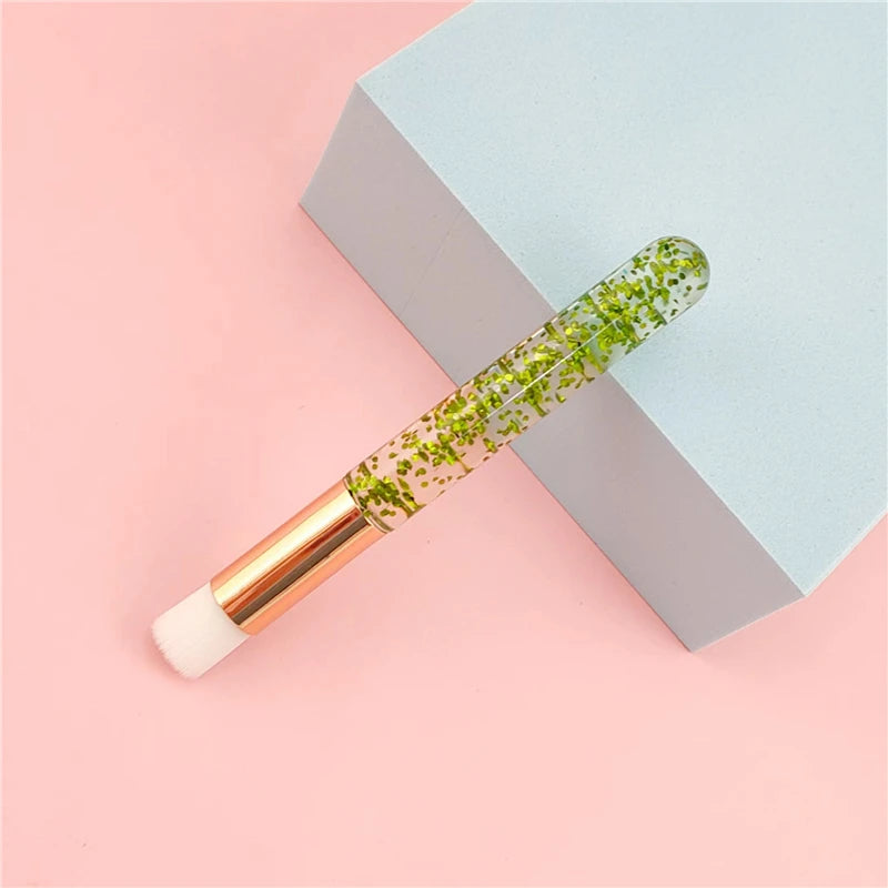 Professional Eyelash Extension Shampoo Cleaning Brush Pink Shining Eye Lash Lift Foam Cleaner Brushes Nose Face Clean Tools Zpaxo Green Sequin
