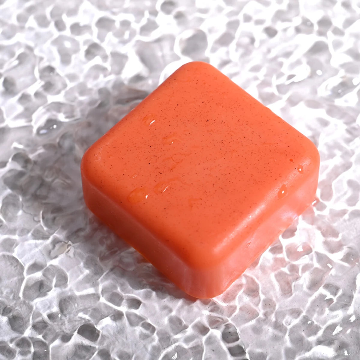 Kojic Acid Scrub Soap orange Fragrance Body Face Wash Nature Ingredient Papaya Floral Pattern Paper Style Bath Zpaxo