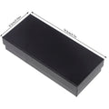 ▶1Pcs Black Rectangle Container Watch Box Travel Watches Jewelry Paper Boxes Gift Cases With Sponge Zpaxo Black