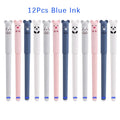 12pcs Kawaii Erasable Gel Pens 0.5mm Waterproof Blue/Black/Red Gel Ink Stationery School supplies for Office Student Zpaxo 12pcs blue ink