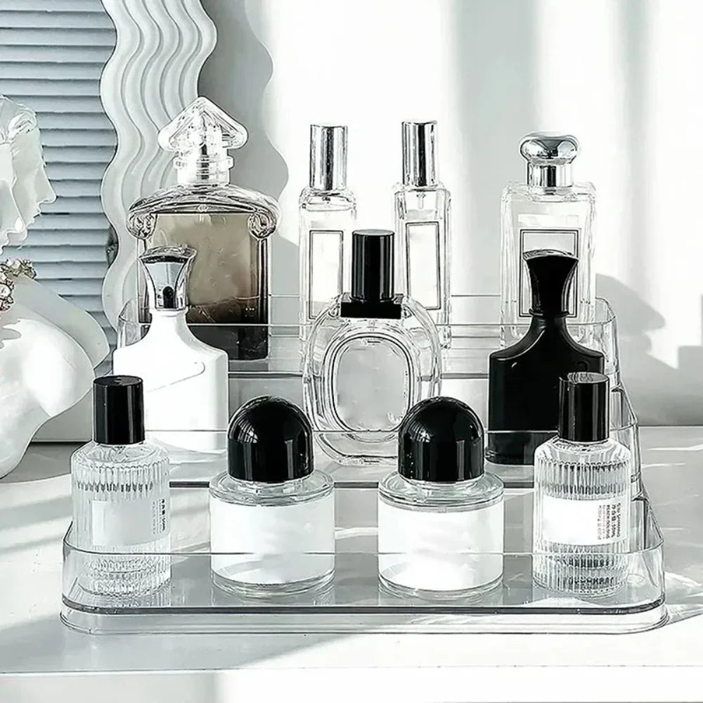 Desktop Perfume Shelf Bathroom Makeup Organizer Perfume Aromatherapy Organizer Skin Care Product Storage Rack Organizer Zpaxo