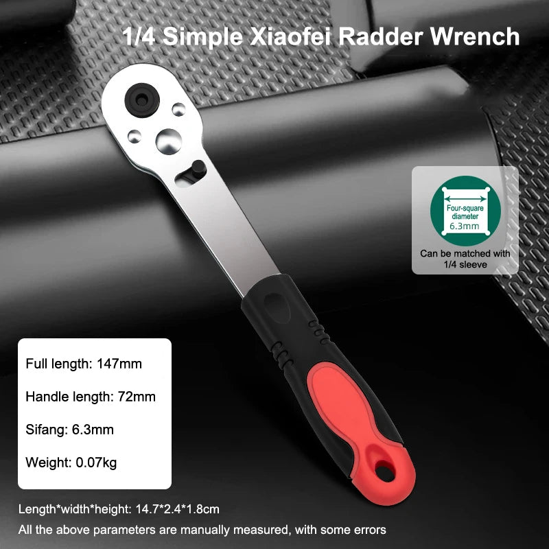 Quick Release 1 Ratchet Wrench Reversible Handle House Enhancement Zpaxo ONE SIZE