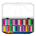 12 Grids colors Face painting Body paint Makeup rainbow Water-based Colorful Painting Set Christmas Palette for Adults and Kids Zpaxo 12 Grids color