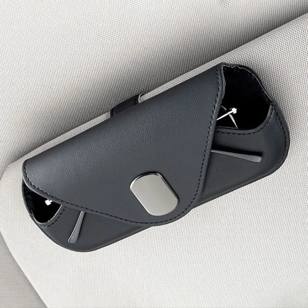 Fashion Clip-on Car Mounted Glasses Bag Convenient Magnetic Organizer Zpaxo