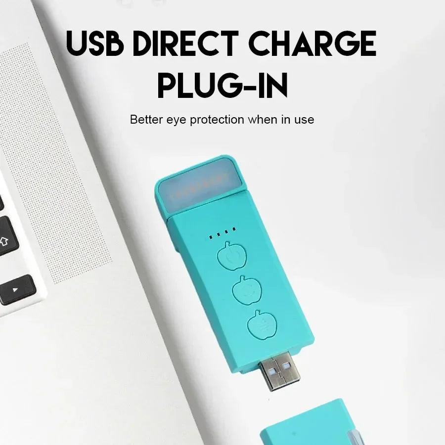 Rechargeable Clip-On Book Light | 15 Levels, 3 Color Modes