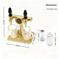 ▶5Pcs Dollhouse Miniature Scene Ornament Decoration Simulation Beer Mug Model Food And Play Mini Beer Cup Toy Zpaxo 1Set