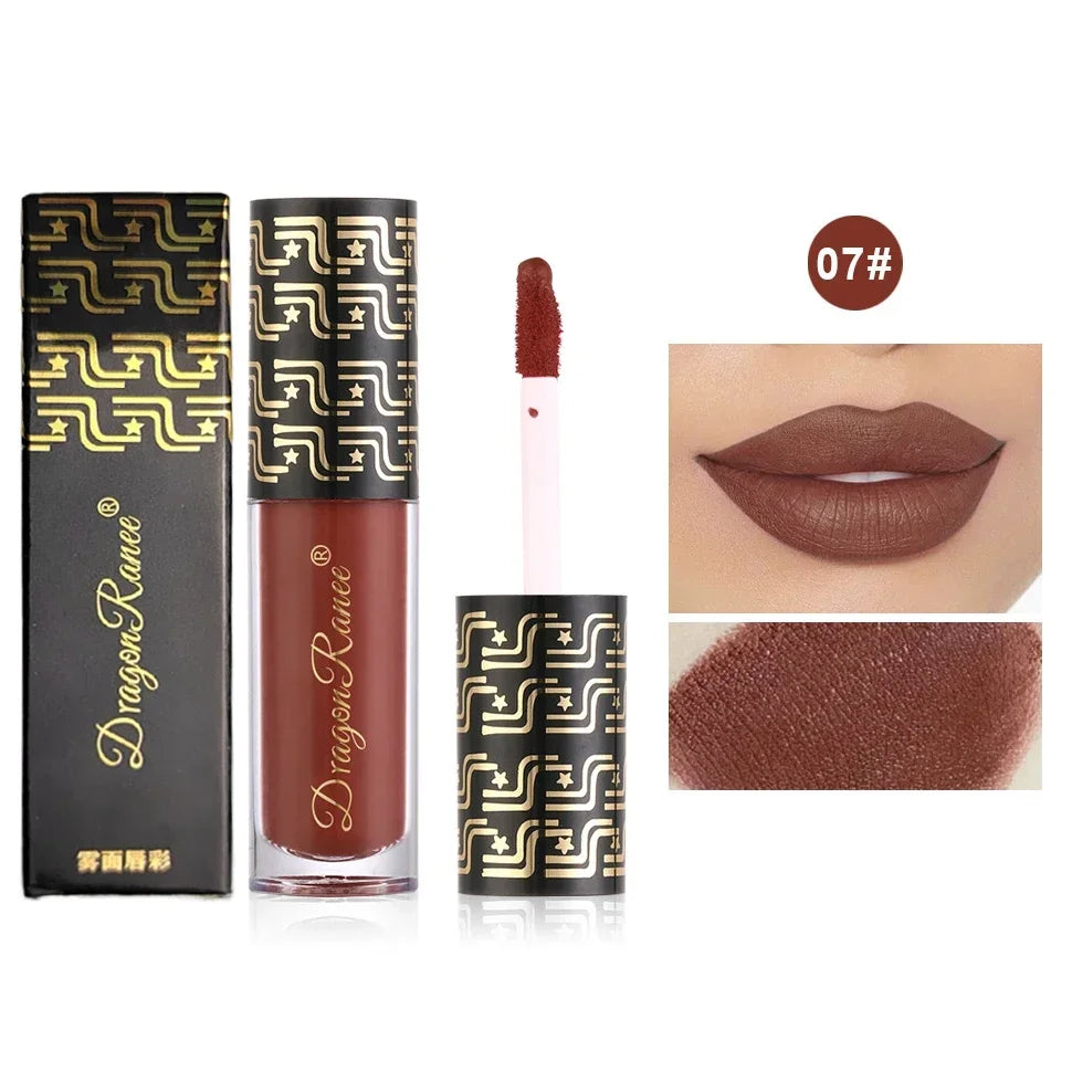 Ryukin Matte Liquid Lipstick Makeup Lip Glaze Moisturizing Waterproof Zpaxo 07