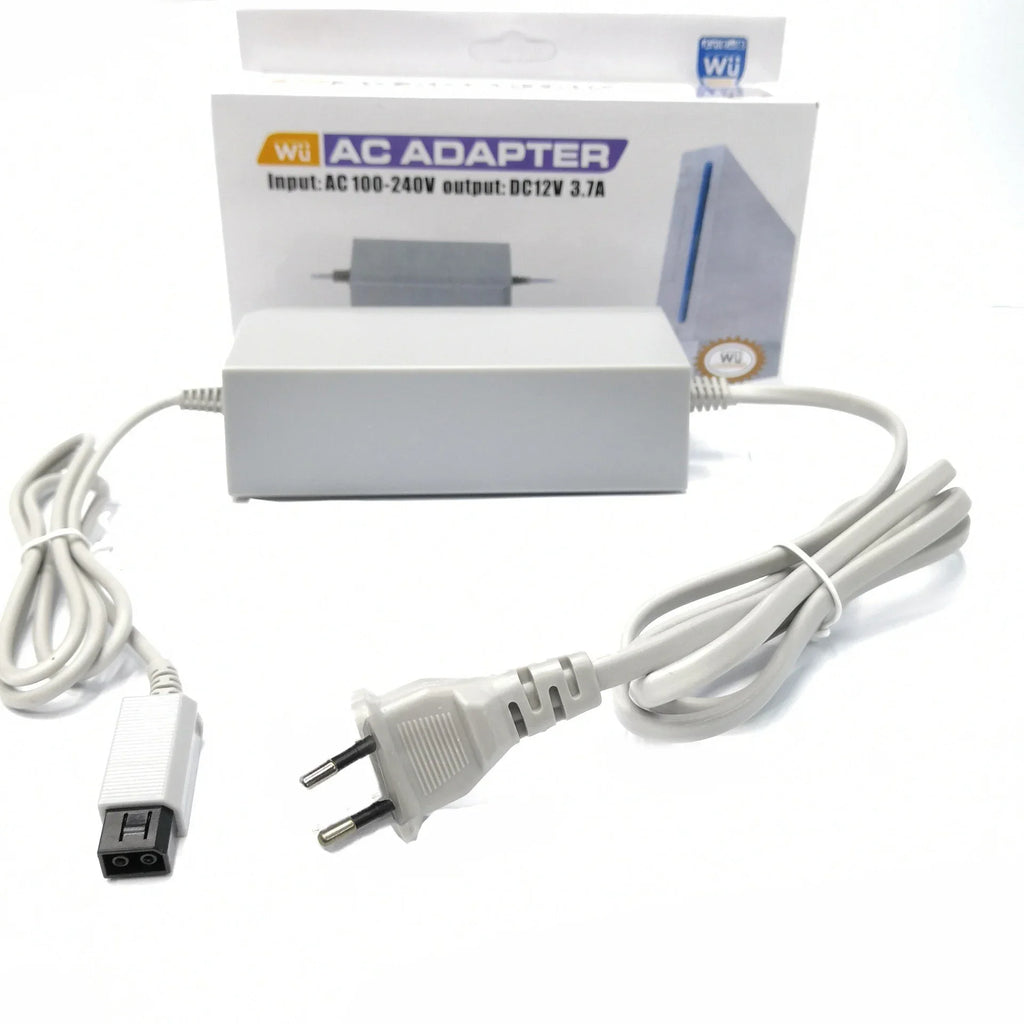 EU US Plug Power AC Adapter Wii Console Nintend Charing Cable Charger