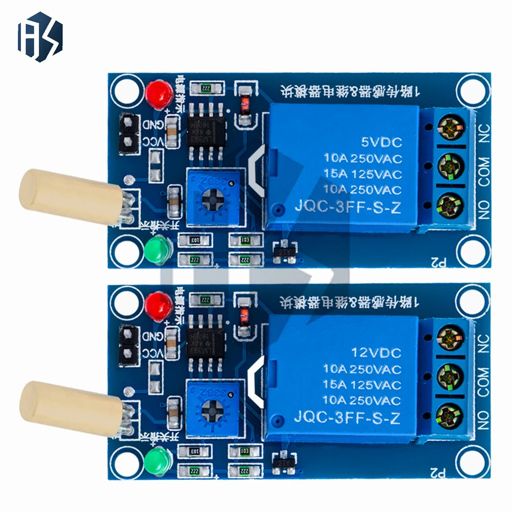 BAISHUN 5V 12v 1 Channel Output Tilt Slant Angle Sensor Relay Module Golden SW520D ball switch tilt sensor module For arduino Zpaxo