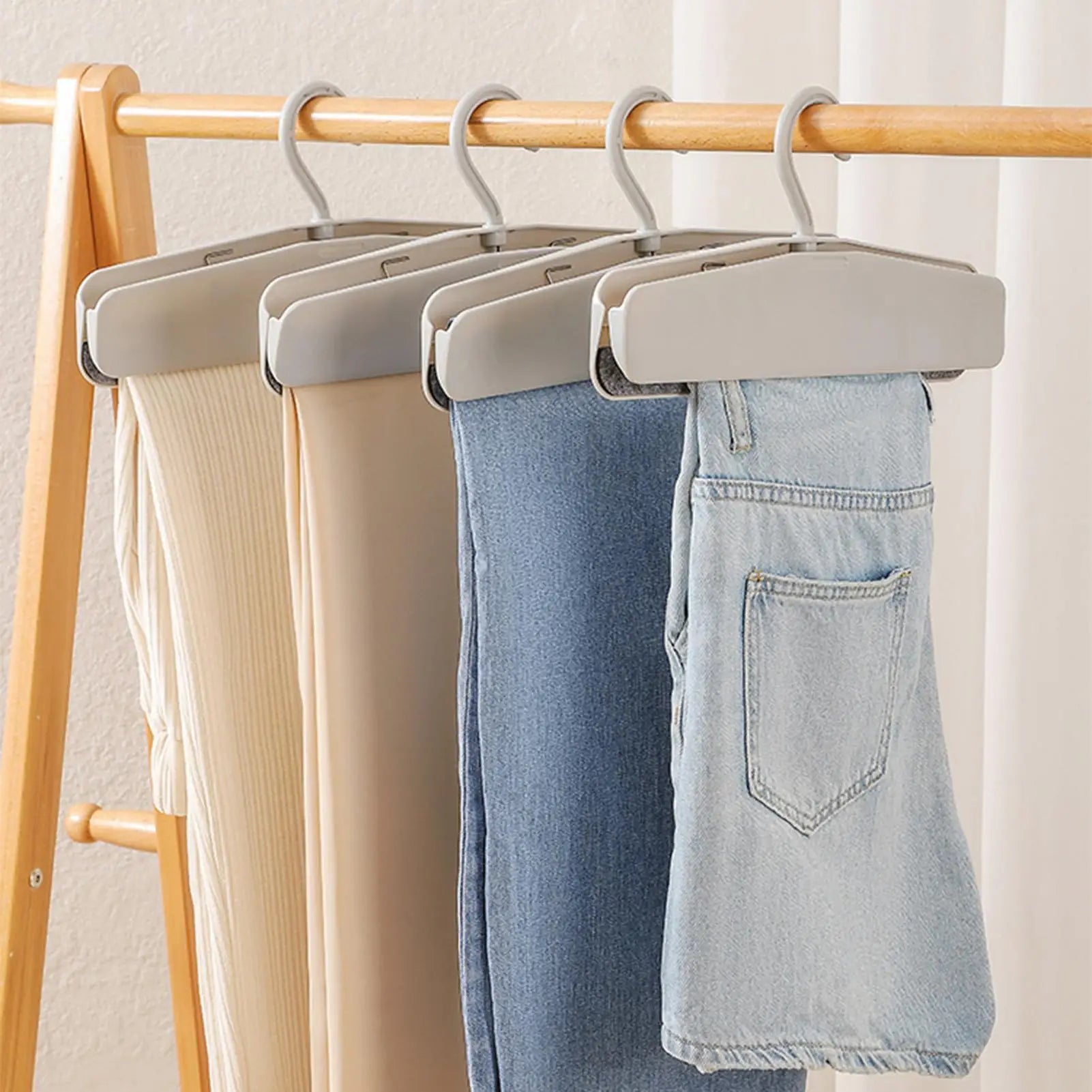 Hangers Pants Heavy Duty Multipurpose Organizer Garment Clips Bedroom