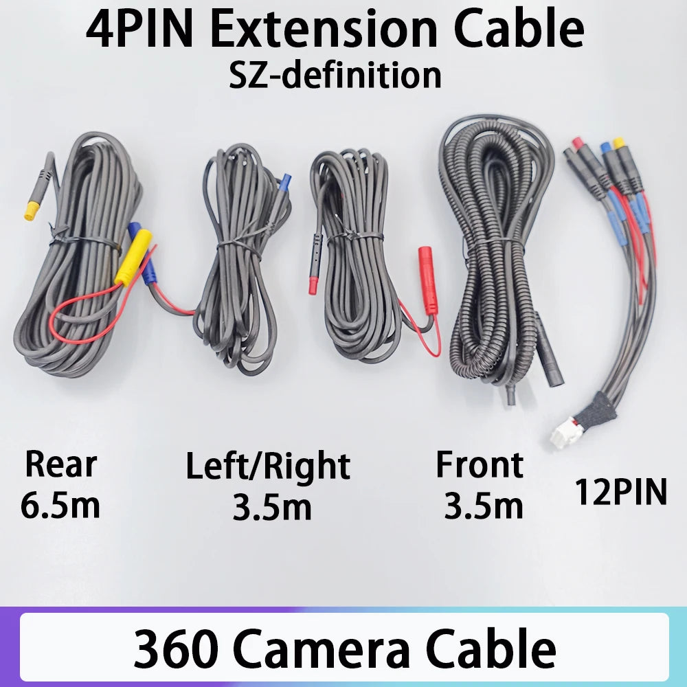 360 Camera Cable Panoramic Accessories 4PIN Extension Right Left
