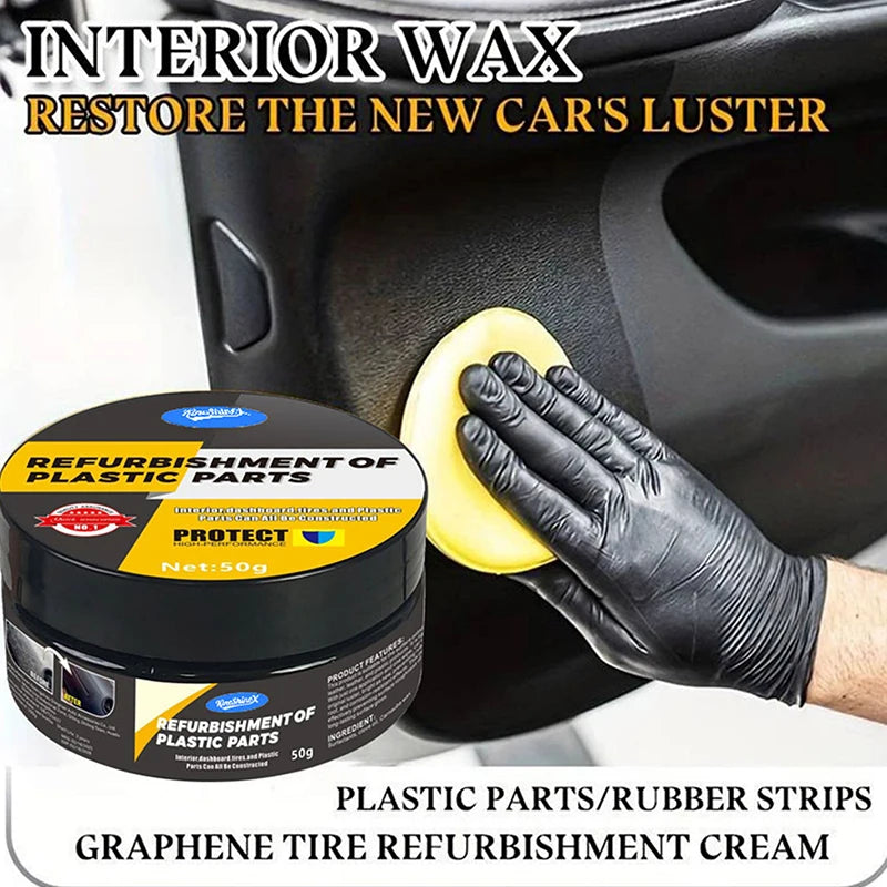 Automotive Plastic Restore Wax – Scratch Polish & UV Protection