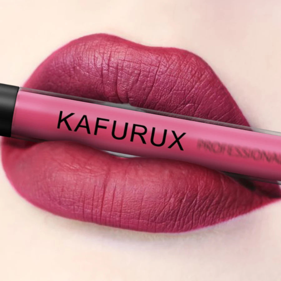 12 Colors Matte Lip Glaze Velvet Finish Liquid Lipstick Waterproof