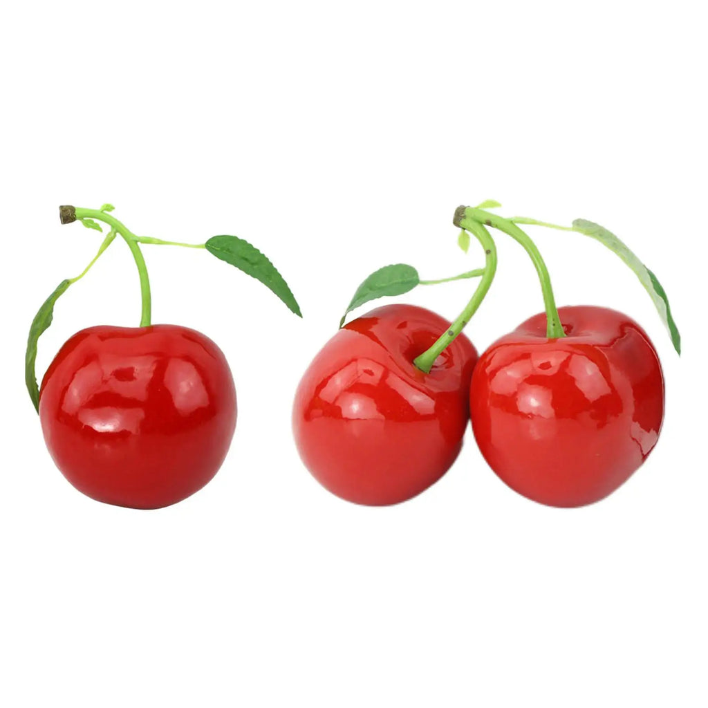 Simulation Cherry Tabletop Decoration Christmas Art Crafts Cognitive Zpaxo